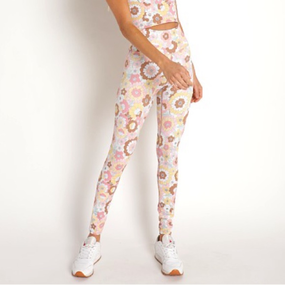Beach riot floral leggings